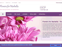 Tablet Screenshot of flowers4marbella.com